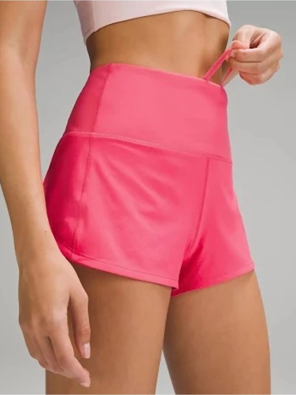 Lululemon Speed-Up Mid-Rise Shorts 2.5" Lip Gloss